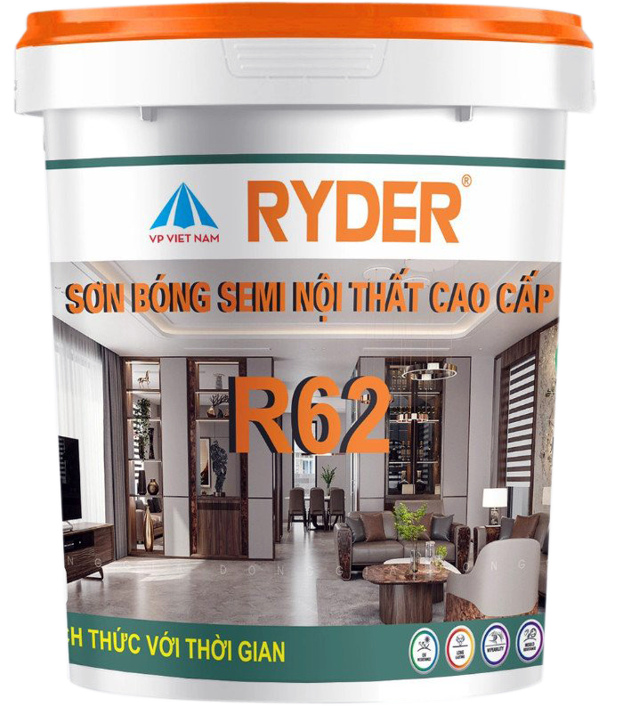 Sơn bóng SEMI nội thất cao cấp mã mới R62